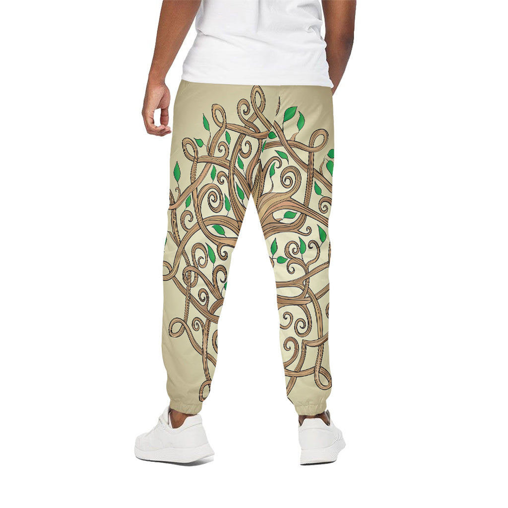 Tree Of Life Celtic Symbol Print Cotton Pants