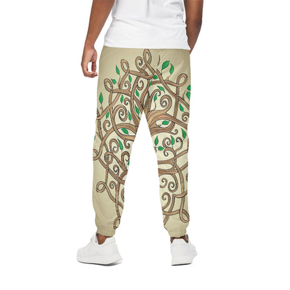 Tree Of Life Celtic Symbol Print Cotton Pants