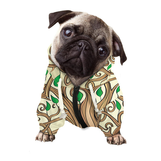 Tree Of Life Celtic Symbol Print Dog Zip Up Hoodie