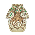Tree Of Life Celtic Symbol Print Dog Zip Up Hoodie