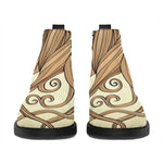 Tree Of Life Celtic Symbol Print Flat Ankle Boots