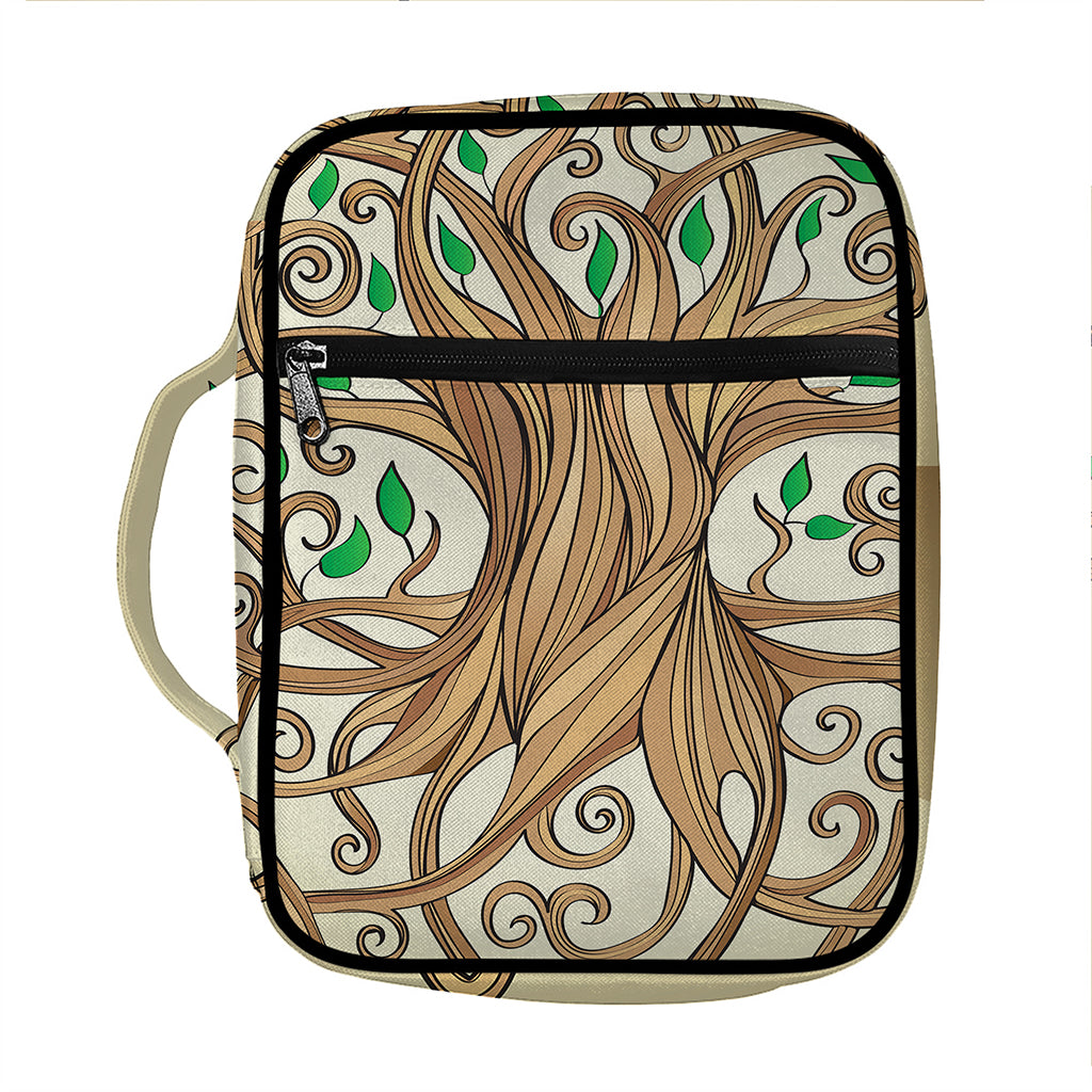 Tree Of Life Celtic Symbol Print Front Pocket Bible Bag