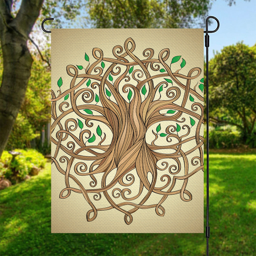 Tree Of Life Celtic Symbol Print Garden Flag