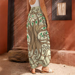 Tree Of Life Celtic Symbol Print Harem Pants