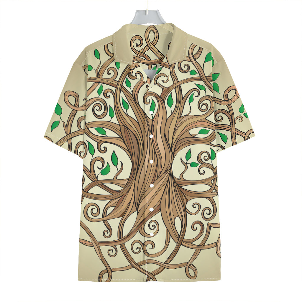 Tree Of Life Celtic Symbol Print Hawaiian Shirt