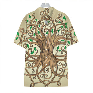 Tree Of Life Celtic Symbol Print Hawaiian Shirt