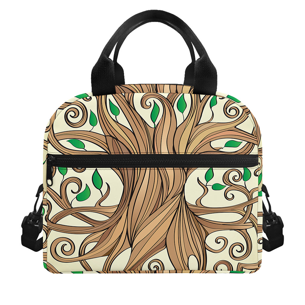 Tree Of Life Celtic Symbol Print Insulated Lunch Bag