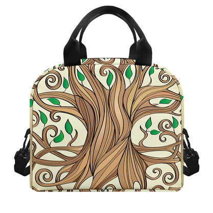 Tree Of Life Celtic Symbol Print Insulated Lunch Bag