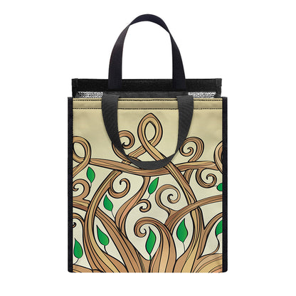 Tree Of Life Celtic Symbol Print Insulated Lunch Tote