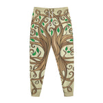Tree Of Life Celtic Symbol Print Jogger Pants