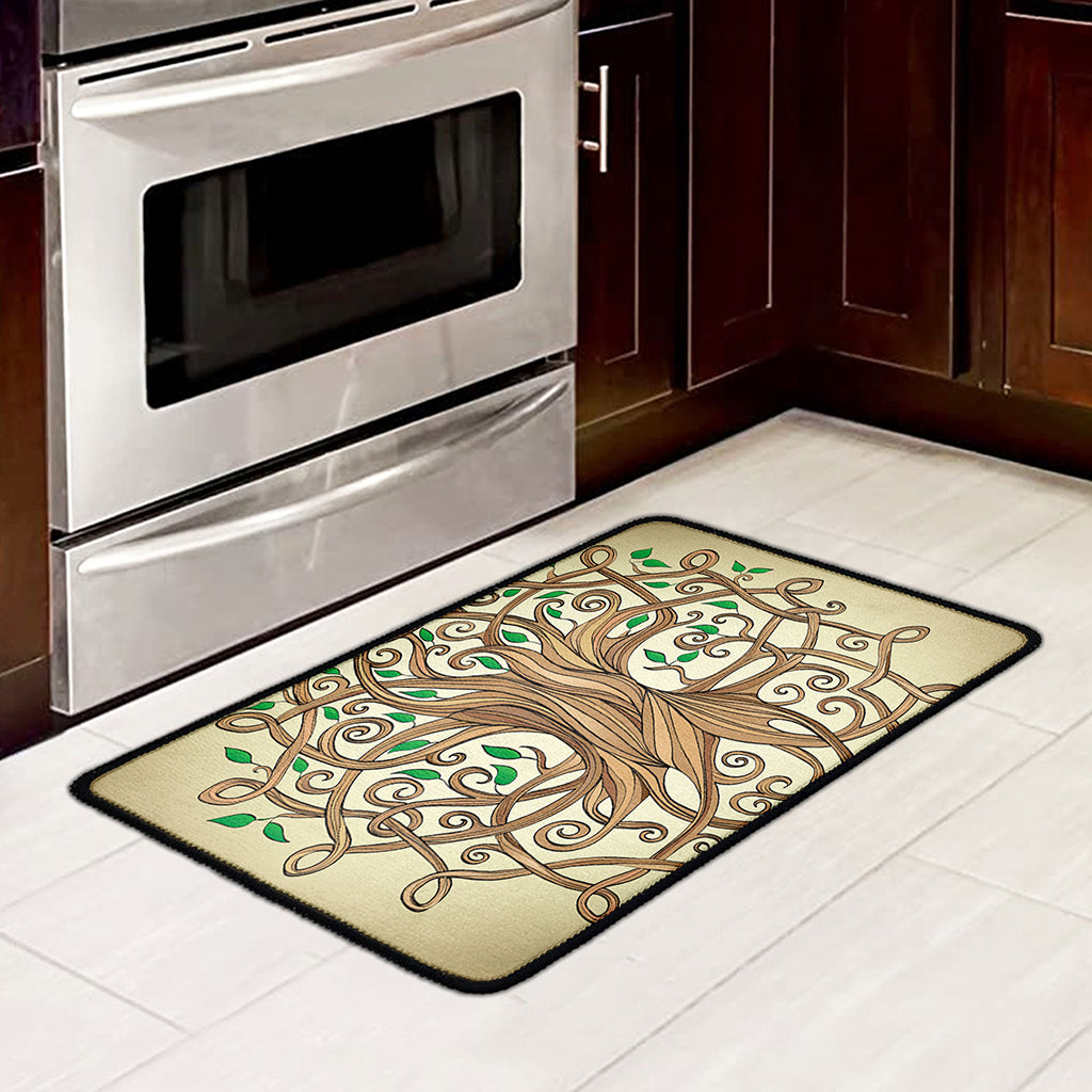 Tree Of Life Celtic Symbol Print Kitchen Mat