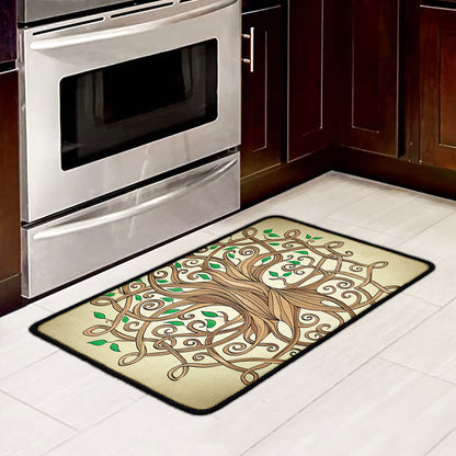 Tree Of Life Celtic Symbol Print Kitchen Mat