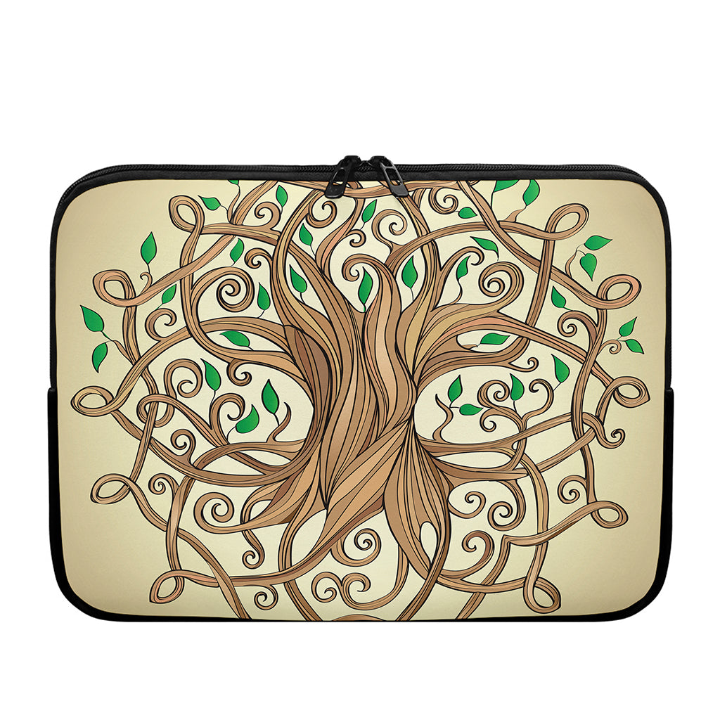 Tree Of Life Celtic Symbol Print Laptop Sleeve