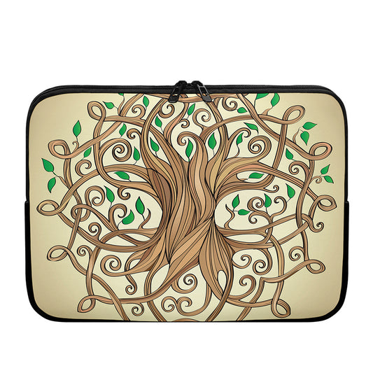 Tree Of Life Celtic Symbol Print Laptop Sleeve