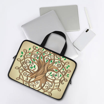 Tree Of Life Celtic Symbol Print Laptop Sleeve With Handle