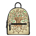 Tree Of Life Celtic Symbol Print Leather Backpack