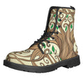 Tree Of Life Celtic Symbol Print Lace-Up Boots