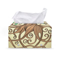 Tree Of Life Celtic Symbol Print Leather Tissue Box Cover