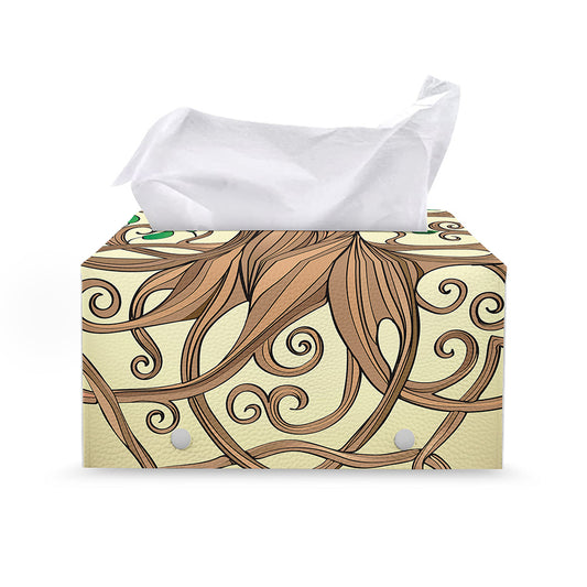 Tree Of Life Celtic Symbol Print Leather Tissue Box Cover