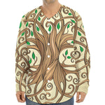 Tree Of Life Celtic Symbol Print Long Sleeve Baseball Jersey