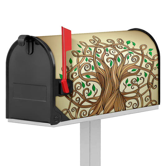 Tree Of Life Celtic Symbol Print Mailbox Cover