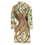 Tree Of Life Celtic Symbol Print Men's Bathrobe