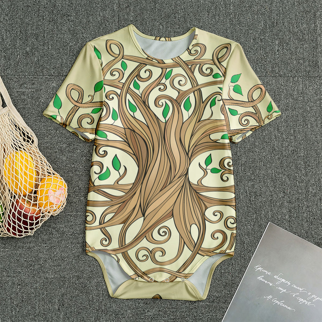Tree Of Life Celtic Symbol Print Men's Bodysuit