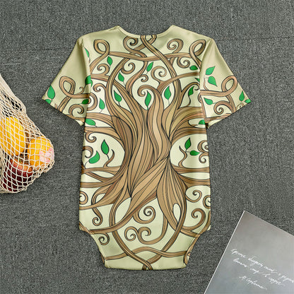 Tree Of Life Celtic Symbol Print Men's Bodysuit