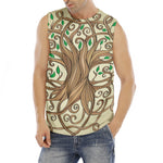 Tree Of Life Celtic Symbol Print Men's Fitness Tank Top
