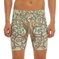 Tree Of Life Celtic Symbol Print Men's Long Boxer Briefs