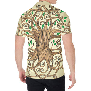 Tree Of Life Celtic Symbol Print Men's Shirt