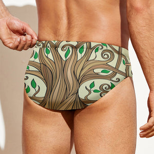 Tree Of Life Celtic Symbol Print Men's Swim Briefs