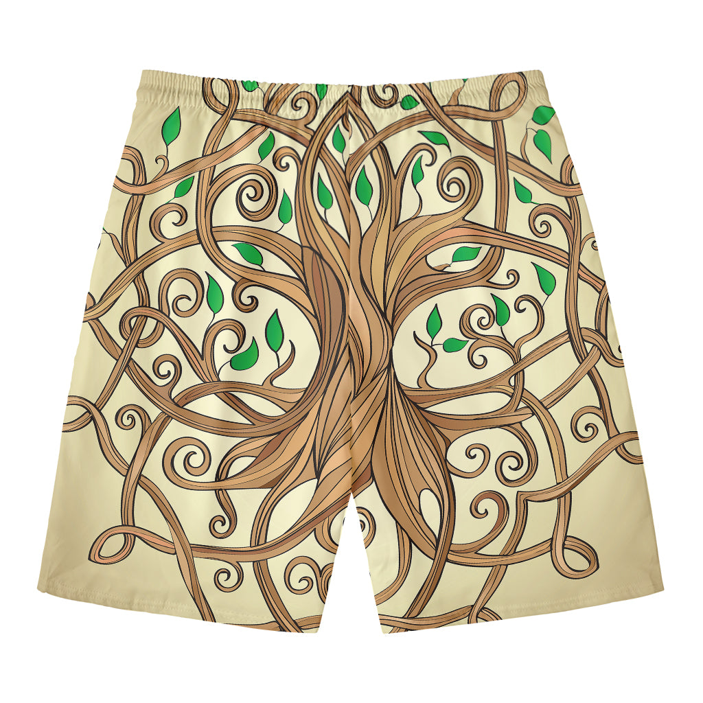 Tree Of Life Celtic Symbol Print Men's Swim Trunks