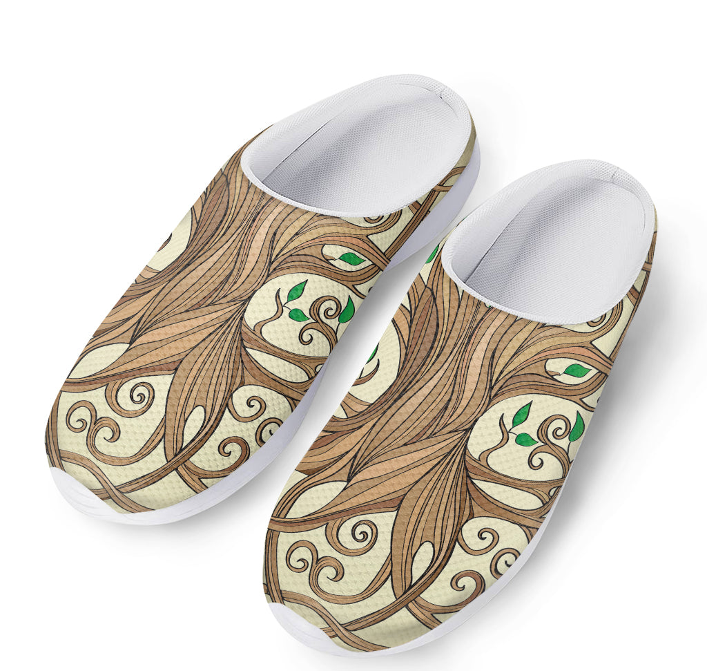 Tree Of Life Celtic Symbol Print Mesh Casual Shoes