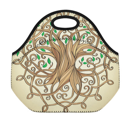 Tree Of Life Celtic Symbol Print Neoprene Lunch Bag
