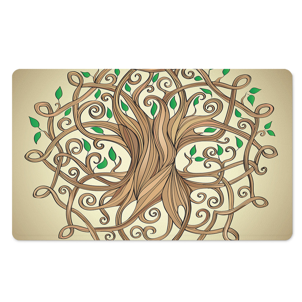 Tree Of Life Celtic Symbol Print Polyester Doormat