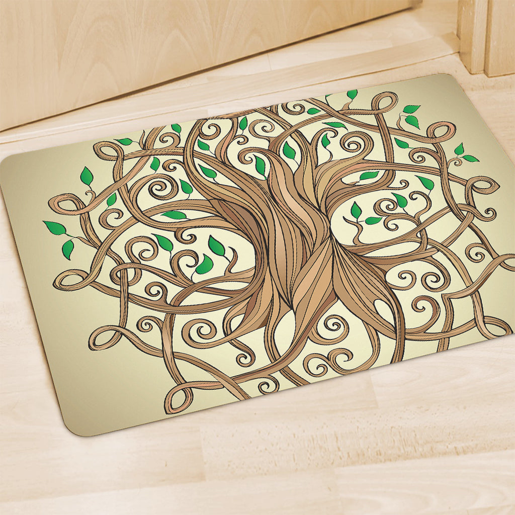 Tree Of Life Celtic Symbol Print Polyester Doormat