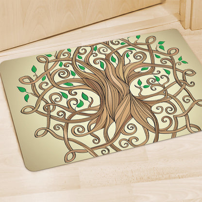 Tree Of Life Celtic Symbol Print Polyester Doormat