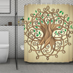 Tree Of Life Celtic Symbol Print Polyester Shower Curtain
