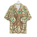 Tree Of Life Celtic Symbol Print Rayon Hawaiian Shirt