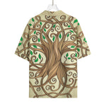 Tree Of Life Celtic Symbol Print Rayon Hawaiian Shirt