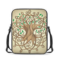 Tree Of Life Celtic Symbol Print Rectangular Crossbody Bag