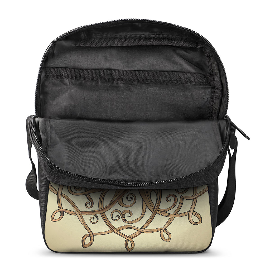 Tree Of Life Celtic Symbol Print Rectangular Crossbody Bag