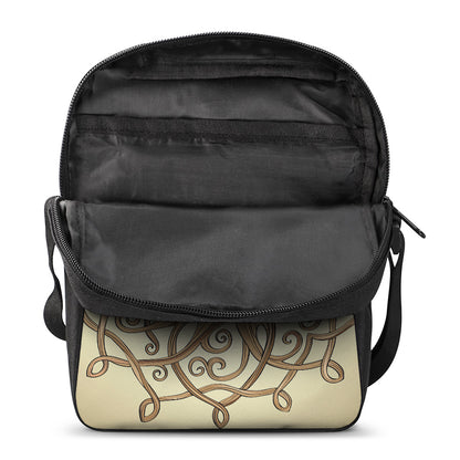 Tree Of Life Celtic Symbol Print Rectangular Crossbody Bag
