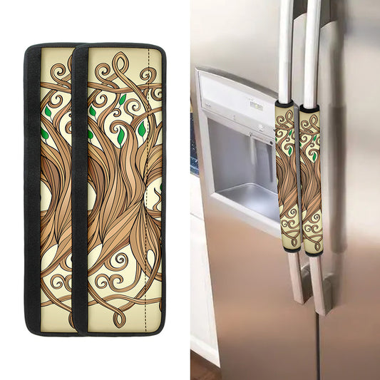 Tree Of Life Celtic Symbol Print Refrigerator Handle Covers