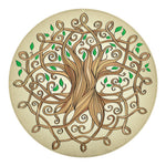 Tree Of Life Celtic Symbol Print Round Blanket