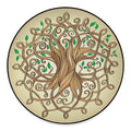Tree Of Life Celtic Symbol Print Round Floor Mat