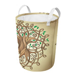 Tree Of Life Celtic Symbol Print Round Laundry Basket