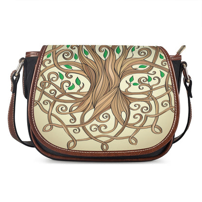 Tree Of Life Celtic Symbol Print Saddle Bag