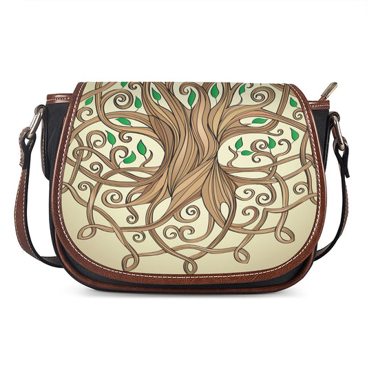 Tree Of Life Celtic Symbol Print Saddle Bag